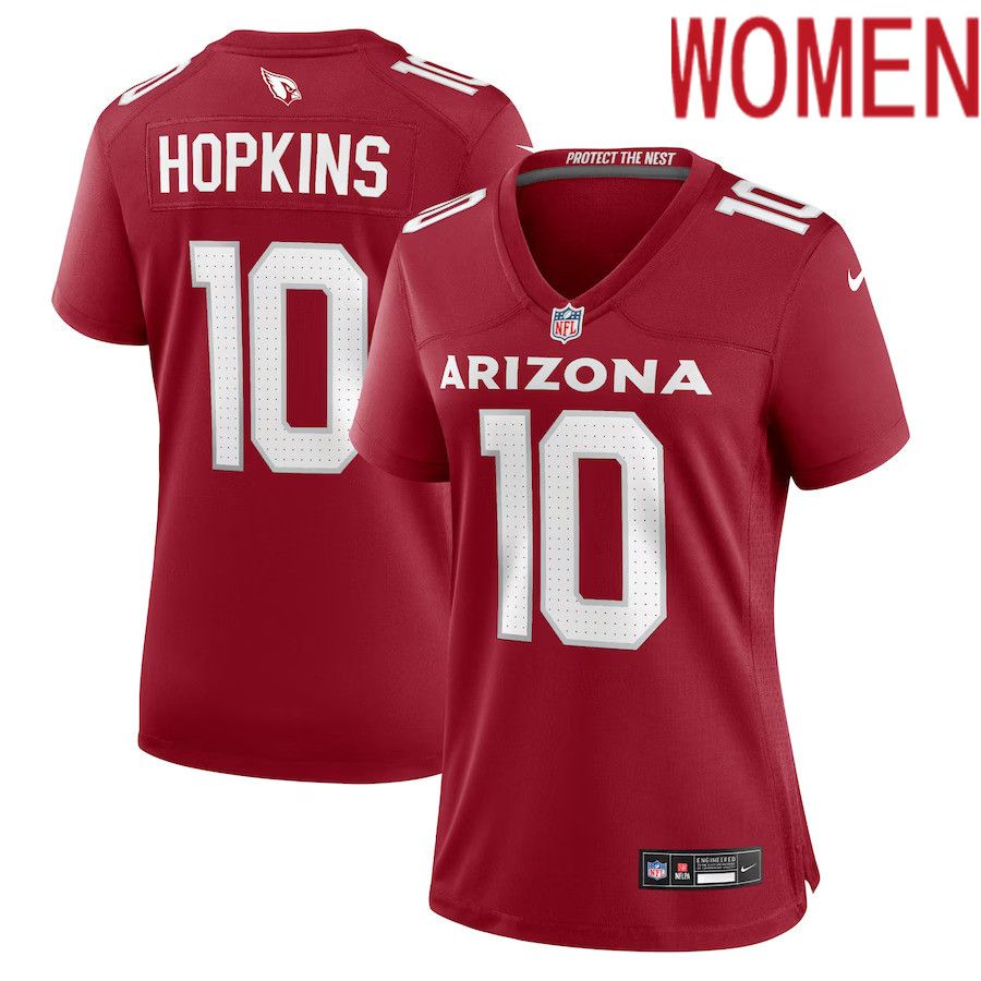 Women Arizona Cardinals #10 DeAndre Hopkins Nike Cardinal Game Player NFL Jersey